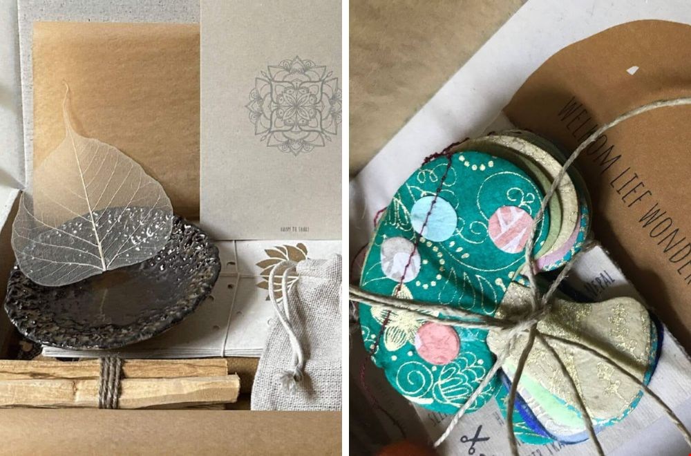 rievenbuscadeau van Happy to Share met kleine cadeaus voor in huis